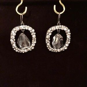 Studded dangle earrings